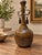A truly distinctive vintage Indian metal vessel with a beautiful bronze appearance, wonderful natural patina, and an...