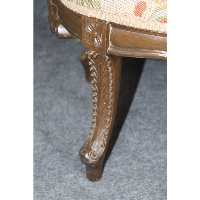 Wood Early 20th Century Antique Italian Carved Figural Chair Settee For Sale - Image 7 of 9
