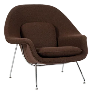 Early Restored Mid Century Brown Womb Lounge Chair by Saarinen for Knoll, Multiples/Custom Available