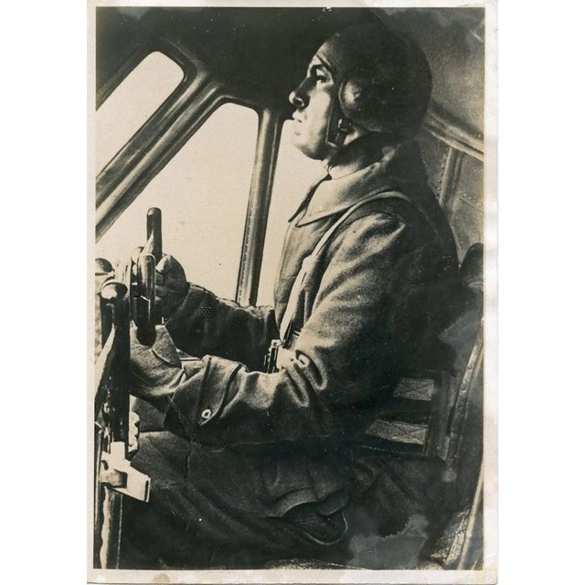 Contemporary Unknown, Mussolini in Command, Vintage B/W Photograph, 1937 For Sale - Image 3 of 3