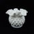 Glass Mid 20th Century Fenton Hobnail Ruffled Edge Double Crimped Vase For Sale - Image 7 of 7