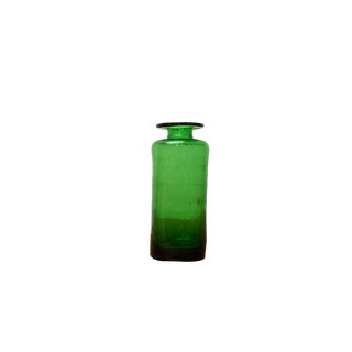 Mid-Century Danish Small Bottle Glass Vase, 1960s For Sale
