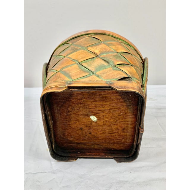 Vintage Handled Basket For Sale In New Orleans - Image 6 of 7