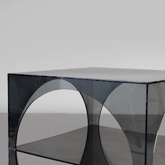 Acrylic Glass Bedside Tables, 1970s, Set of 2 For Sale - Image 10 of 16