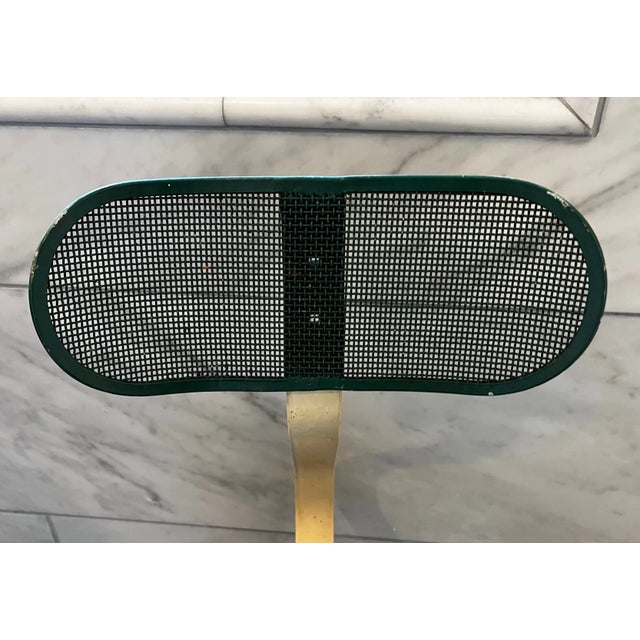 Green Metal Mesh MCM Chair in the Manner of Jean Prouve For Sale - Image 8 of 12