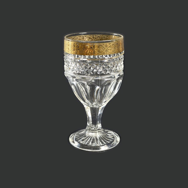 Mid-Century Modern Mid-Century Crystal Glasses in the style of Saint Louis, 1950s, Set of 33 For Sale - Image 3 of 15