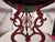 Red Antique Cast Iron Vanity Bench For Sale - Image 8 of 10