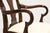 Brown Hickory Chair Mahogany Queen Anne Dining Armchairs - Pair For Sale - Image 8 of 12