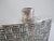Mexican Sterling Silver Heavily Textured Basket Weave Hip Flask For Sale In Portland, OR - Image 6 of 11