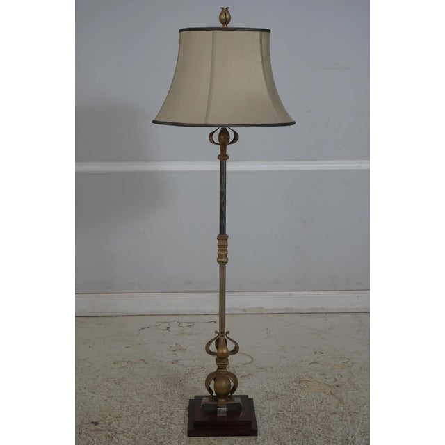 Age: Approx: 30 Years Old Details: Heavy Quality Steel & Brass High Quality Construction Distressed Wood Base Solid Brass...