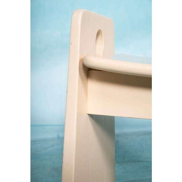 Tan Mid-Century Swedish Stool in Wood by Gilbert Marklund, 1960s For Sale - Image 8 of 16