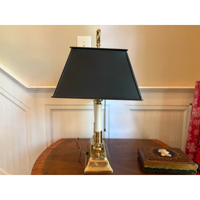 Late 20th Century Empire Style Bouillotte Lamp For Sale In Columbia, SC - Image 6 of 12