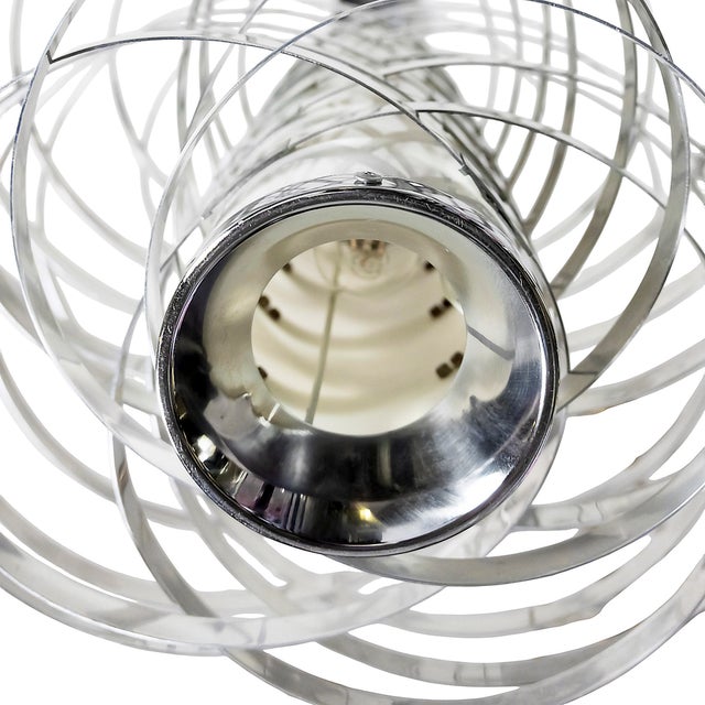 1970s Mid-Century Modern Italian Cyclone Pendant Light by Gaetano Sciolari, 1970 For Sale - Image 5 of 7