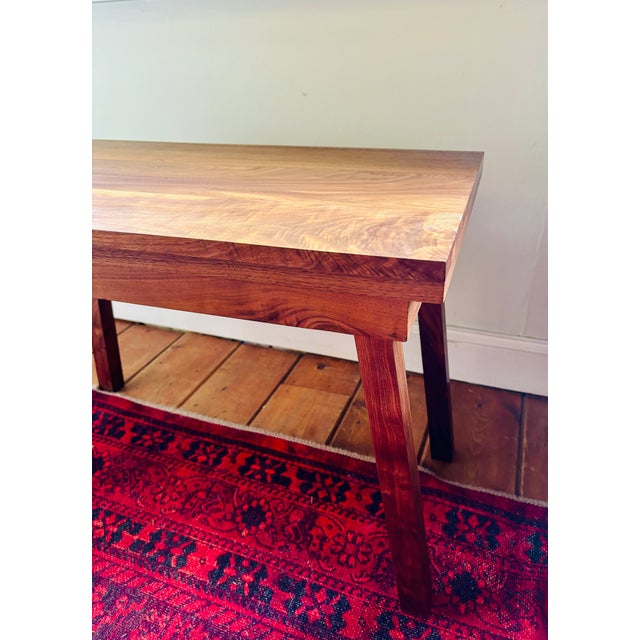 Mid-Century Modern Hand-Crafted Dark Walnut Coffee End Table For Sale - Image 3 of 4
