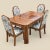 Postmodern Vintage Hollywood Regency Burl Wood Dining Set, 1970s, Mid-Century Modern, Mid-Century For Sale - Image 3 of 10