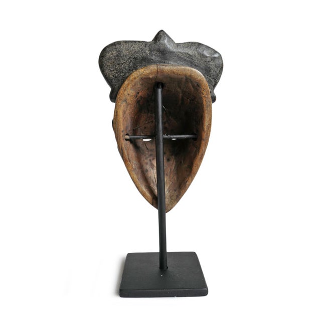 Vintage Mini Passport Mask on Stand For Sale - Image 4 of 4