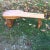 1980s Vintage Handcrafted Wood Bench For Sale - Image 9 of 10