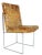 Chrome Milo Baughman Thin Frame Chrome Dining Chair in Gold Metallic, by Pairs Up to 12 For Sale - Image 8 of 13
