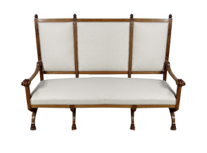 Renaissance Style Bench in Walnut, Late 19th Century