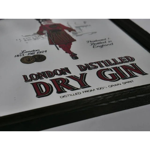 Vintage Beefeater Gin Advertising Mirror, 1960s For Sale - Image 4 of 6