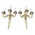Pair of 1930s E.F. Chapman Caldwell Style Modern Bronze Sconces For Sale