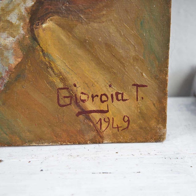 Oil Painting by Giorgia T. 1949, Mountain Road
