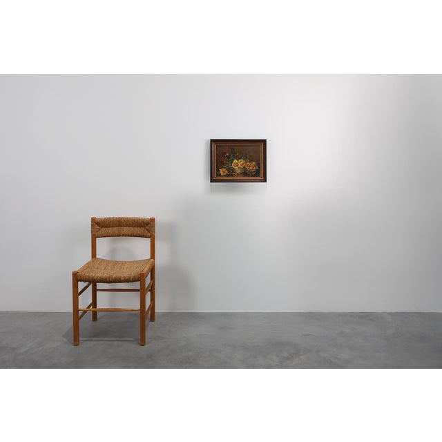 Mid-Century Modern French Artist, Still Life of a Vase with Flowers, 1940s, Oil on Canvas, Framed For Sale - Image 3 of 10