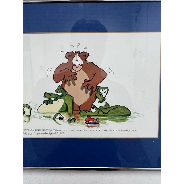 Circa 1983 Robert Marble "Alligators" Offset Lithograph + Signed Edition 631 of 750 For Sale - Image 10 of 12