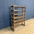 Wooden Workshop Rack with Cast Iron Wheels For Sale - Image 7 of 18