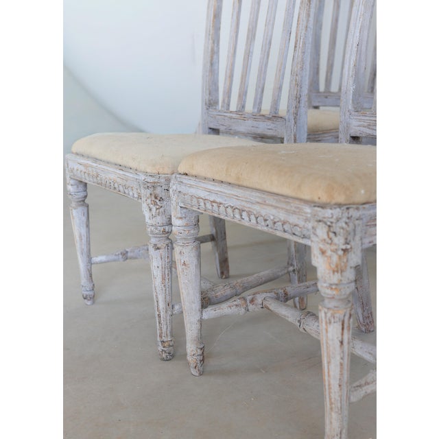 Wood 18th Swedish Gustavian Chairs - Set of 6 For Sale - Image 7 of 12
