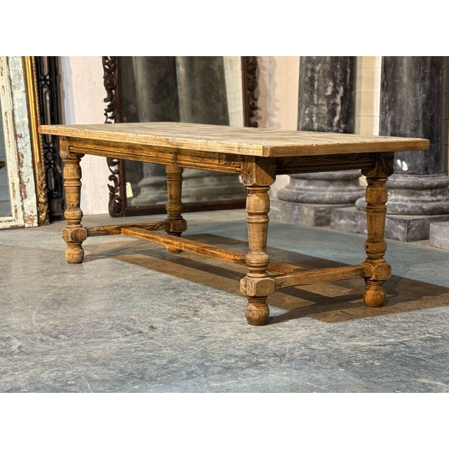 French Oak Farmhouse Dining Table, 1920s For Sale - Image 16 of 18