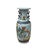 Asian Orient Crackle Gray Warrior Graphic Artistic Pottery Ceramic Vase For Sale - Image 3 of 17