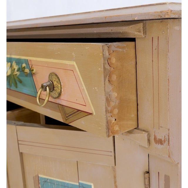 Victorian Hand Painted Dresser Mirror King Bed Headboard Chair Footstool Drawers For Sale - Image 18 of 18