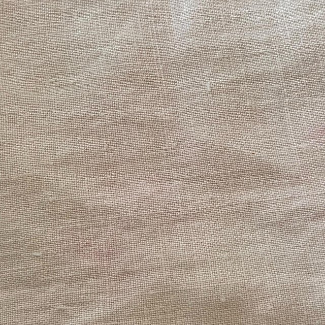 Set of 4 Vintage Dinner Placemats Embroidered Blue Floral Linen Farmhouse French Country Traditional Spring Easter For Sale - Image 17 of 17