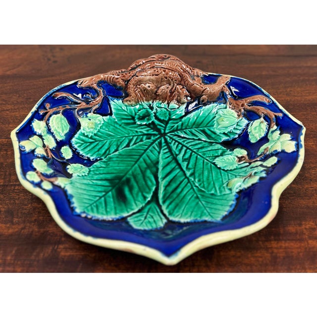 Late 19th Century Antique Majolica Serving Dish For Sale - Image 5 of 10