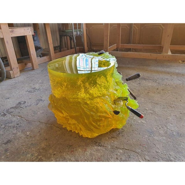 Plastic Side Table by Eduard Locota For Sale - Image 7 of 12