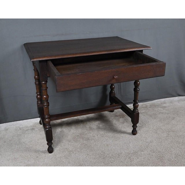 Small 19th Century Louis XIV Oak Desk For Sale - Image 12 of 16