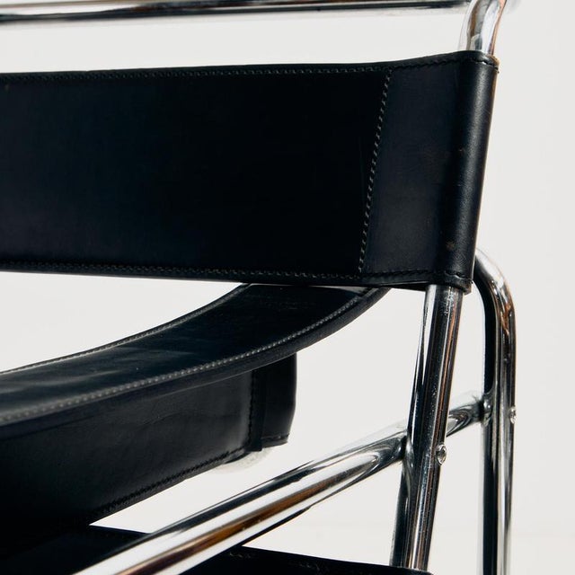Black B3 / Wassily Chair by Marcel Breuer for Gavina, 1960s For Sale - Image 8 of 18