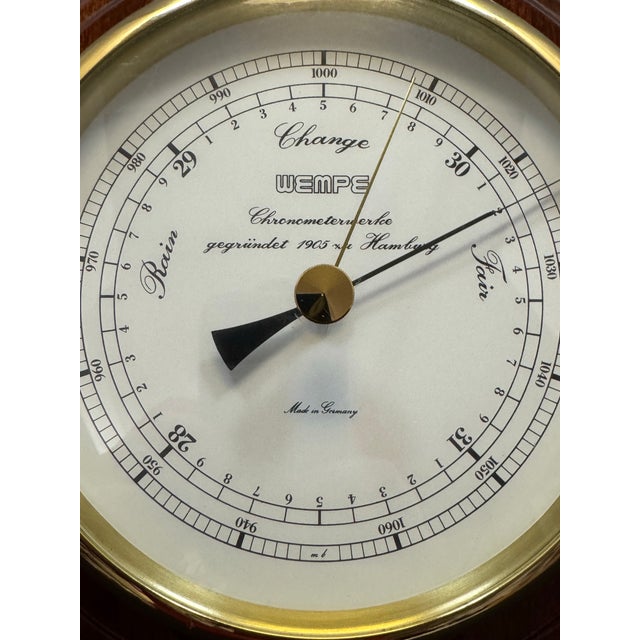 The WEMPE Skipper Series Brass Nautical Barometer is a high-quality scientific instrument made in Germany by the renowned...