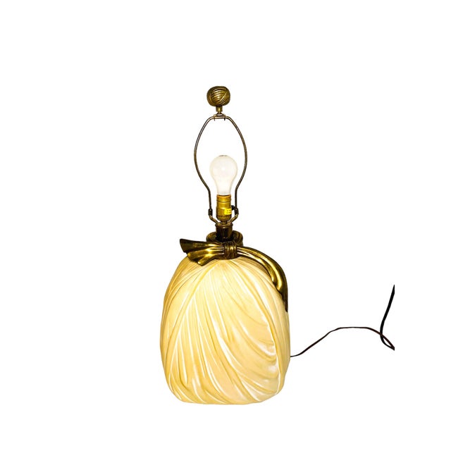 1982 Chapman Draped-Fabric Table Lamp For Sale - Image 11 of 11