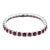 13.54 Ct Natural Ruby & Diamond Tennis Bracelet For Sale