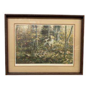Robert Abbett Hasty Exit Lithograph, Signed