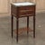 French Antique French Directoire Mahogany End Table With Carrara Marble For Sale - Image 3 of 15