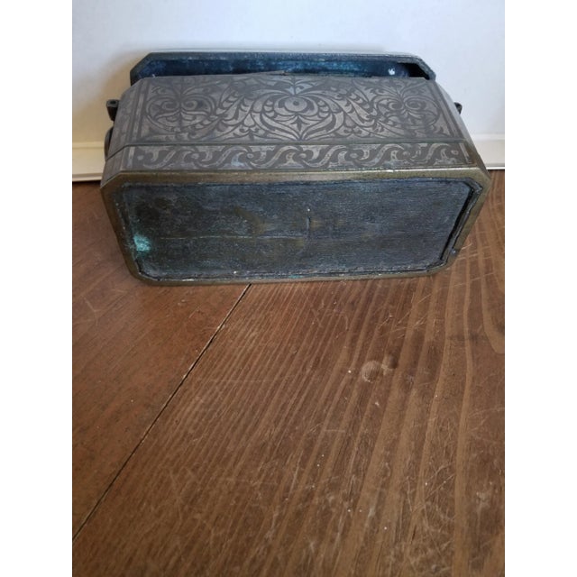 Antique Bronze and Silver Betel Box For Sale - Image 9 of 11
