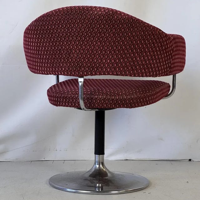 Space Age Steel Swivel Chair, 1960s For Sale - Image 4 of 8