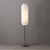 Not Yet Made - Made To Order Lollipop Floor Lamp - Black Nickel, White Linen Double Shade, on/Off Pull Chain For Sale - Image 5 of 16