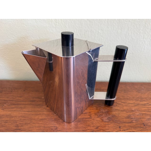 1980s Italian Four Piece Tea Set by Massimo Podesta for Montagnani For Sale In Chicago - Image 6 of 14