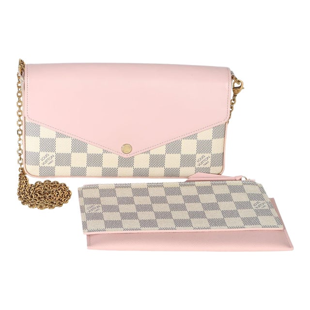Rose Damier Azur Felicie Pochette For Sale