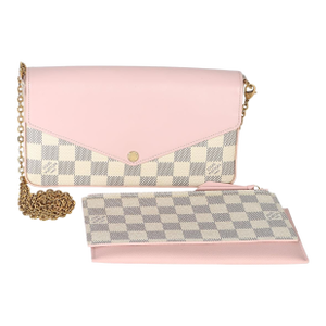Rose Damier Azur Felicie Pochette