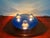 Mid-Century Modern Space Age Wall or Ceiling Light in Blue Mirrored Glass, 1970s For Sale - Image 3 of 14